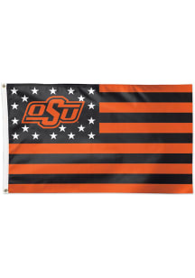 Oklahoma State Cowboys Stars And Stripes 3x5 Silk Screen Grommet Flag - Orange