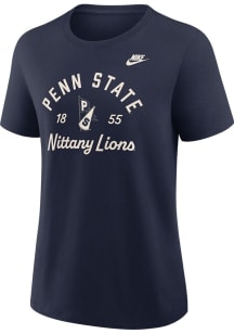 Nike Penn State Nittany Lions Womens Navy Blue Legacy Primetime Short Sleeve T-Shirt