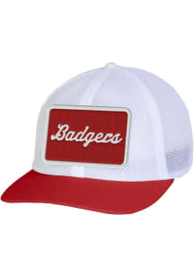 Under Armour Wisconsin Badgers Red Sideline Mesh Mens Snapback Hat