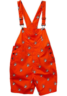 Wes and Willy Oklahoma State Cowboys Mens Orange Allover Logo Overall Overalls