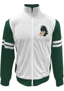Wes and Willy Michigan State Spartans Mens Black Vault Tricot Track Jacket