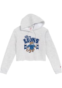 Penn State Nittany Lions Womens Ash Boxy Hooded Sweatshirt