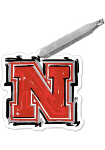 Nebraska Cornhuskers Justin Patton Logo Ornament - Red
