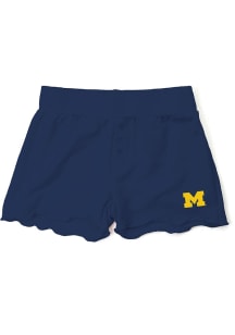 Wes and Willy Michigan Wolverines Girls  screen print Shorts