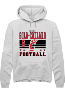 Trevon Gola-Callard Cincinnati Bearcats Mens White Football NIL Striped Player Hood