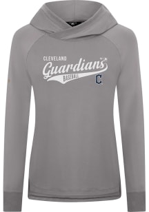 Levelwear Cleveland Guardians Womens Grey Slender Glide Pullover