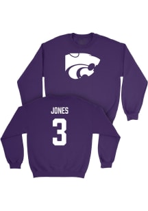 Cj Jones K-State Wildcats Mens Purple NIL Legacy Player Crew