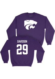 Dylan Davidson K-State Wildcats Mens Purple NIL Legacy Player Crew