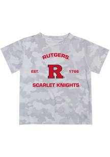 Vive La Fete Rutgers Scarlet Knights Toddler Grey Camo T-Shirt