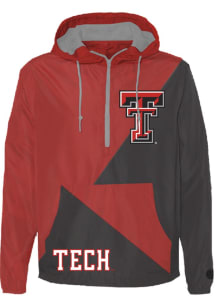 Something Inked Texas Tech Red Raiders Mens Red 2 Hit Primary Logo Wordmark Pullover Jackets