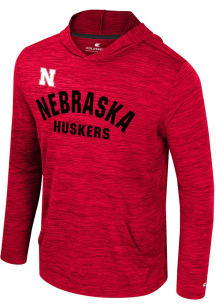 Colosseum Nebraska Cornhuskers Mens Red Consistency Long Sleeve Lightweight Hoodie