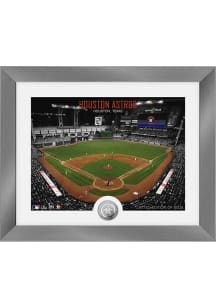 Houston Astros Art Deco Silver Coin Plaque