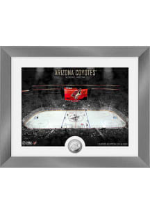 Arizona Coyotes Art Deco Silver Coin Photo Plaque