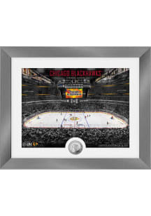 Chicago Blackhawks Art Deco Silver Coin Photo Plaque