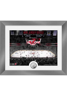 New Jersey Devils Art Deco Silver Coin Photo Plaque