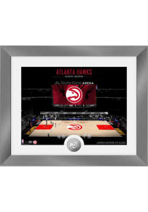Atlanta Hawks Art Deco Silver Coin Photo Plaque