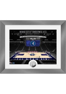 Minnesota Timberwolves Art Deco Silver Coin Photo Plaque