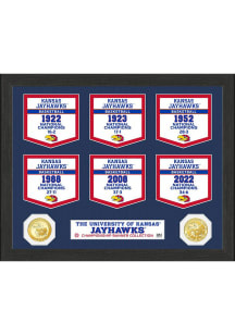 Kansas Jayhawks Basketball National Champions Banner Collection Plaque