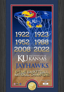 Kansas Jayhawks Legacy Bronze Coin Photo Plaque