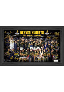 Denver Nuggets 2023 NBA Finals Champions Signature Celebration Picture Frame - Blue