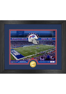Buffalo Bills Stadium Silver Coin and Photo Plaque