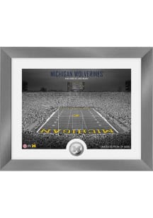 Michigan Wolverines Art Deco Stadium Coin Photo Mint Plaque