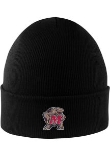 LogoFit Maryland Terrapins Black North Pole Mens Knit Hat
