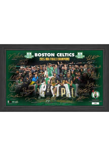 Boston Celtics NBA Finals Champions 2024 Celebration and Signatures Picture Frame - Green