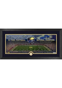 Michigan Wolverines Deluxe Bronze 12 Time Champs Picture Frame - Blue