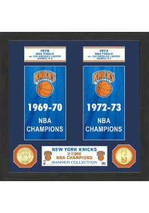 New York Knicks Banner Bronze Coin Photo Mint Plaque