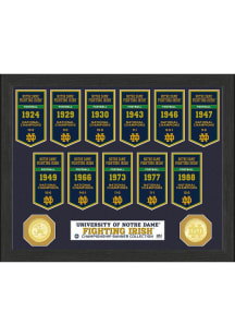 Notre Dame Fighting Irish National Champions Banner Collection Plaque