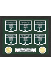 Michigan State Spartans National Champions Banner Collection Plaque