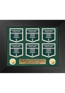 Michigan State Spartans Deluxe National Champions Banner Collection Plaque