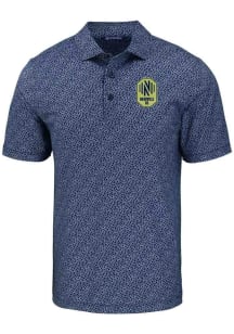 Cutter and Buck Nashville SC Mens Navy Blue Pike Pebble Short Sleeve Polo
