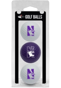 Northwestern Wildcats 3 Pack Golf Balls