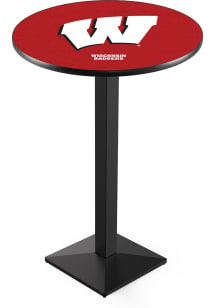 Wisconsin Badgers Square Base Pub Table