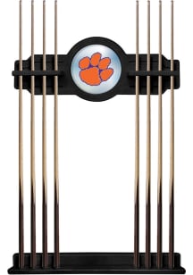 Clemson Tigers Solid Wood Cue Rack Pool Table Accessories