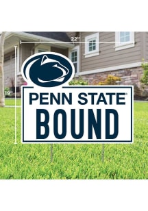 Penn State Nittany Lions School Bound Yard Sign - White
