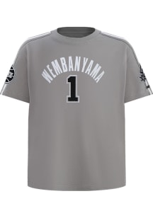 Victor Wembanyama  Pro Standard San Antonio Spurs Youth Grey Classic Short Sleeve T-Shirt