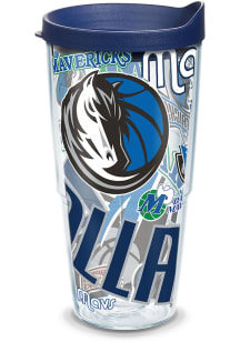 Dallas Mavericks All Over Wrap 24oz Tumbler - Blue
