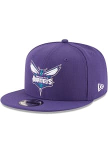 New Era Charlotte Hornets Purple Basic 9FIFTY Mens Snapback Hat
