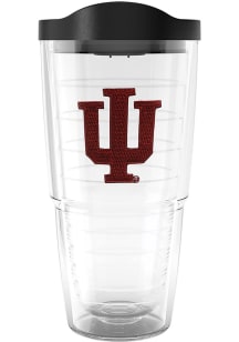 Indiana Hoosiers 24 oz Clear Tumbler - Black