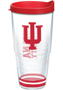 Indiana Hoosiers 24 oz Clear Tumbler - Red
