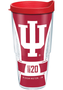 Indiana Hoosiers 24 oz Spirit Clear Tumbler - Red