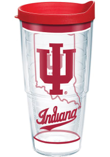 Indiana Hoosiers 24 oz Tradition Clear Tumbler - Red