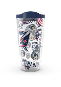 Columbus Blue Jackets 24oz All Over Tumbler - Navy Blue