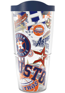 Houston Astros 24oz All Over Wrap Plastic Tumbler - Blue