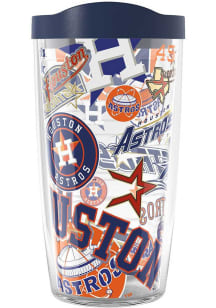 Houston Astros 16oz All Over Wrap Plastic Tumbler - Blue