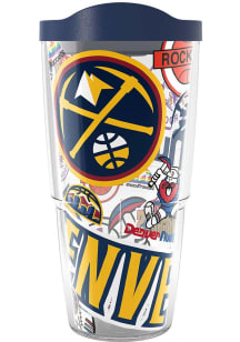Denver Nuggets 24oz All Over Wrap Plastic Tumbler - Blue