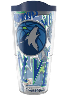 Minnesota Timberwolves 24oz All Over Wrap Plastic Tumbler - Blue